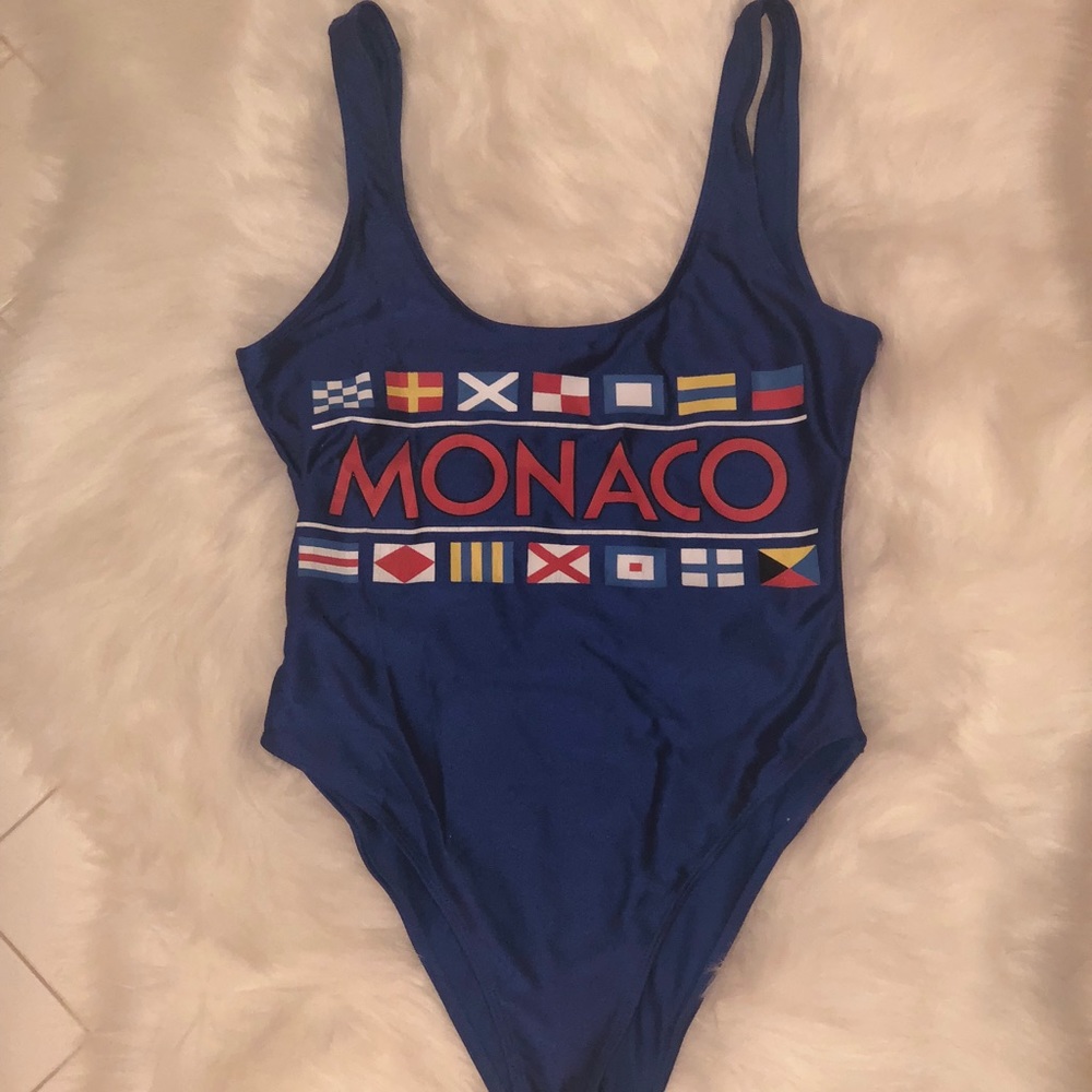 Blue Monaco One-Piece Swimsuit | Forever 21